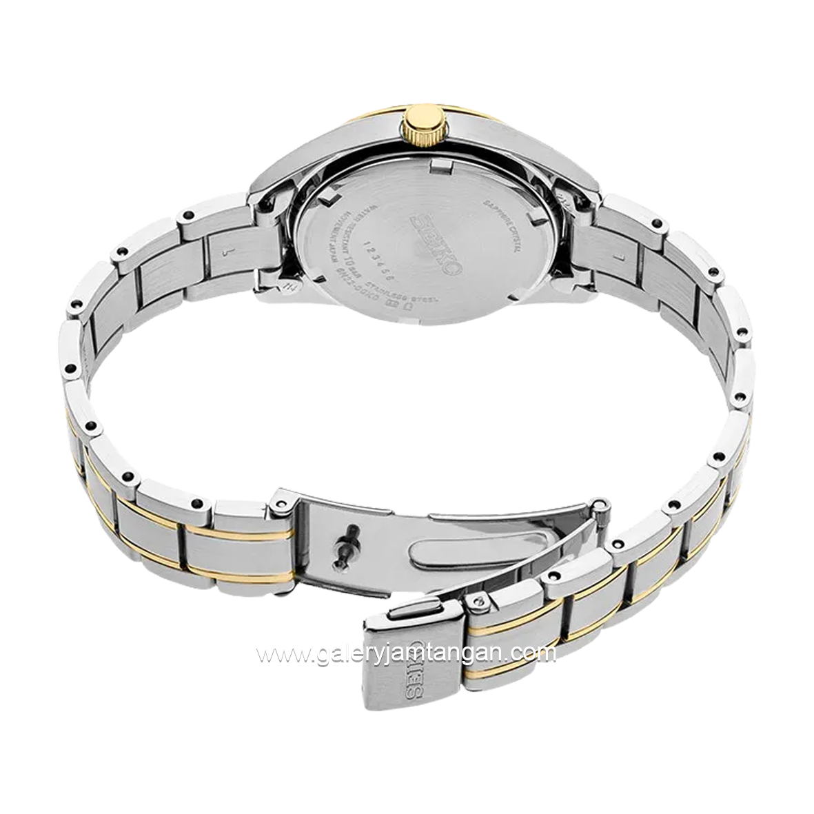 SEIKO CLASSIC SUR636P1 Ladies Mother Of Pearl Silver Gold Stainless Steel
