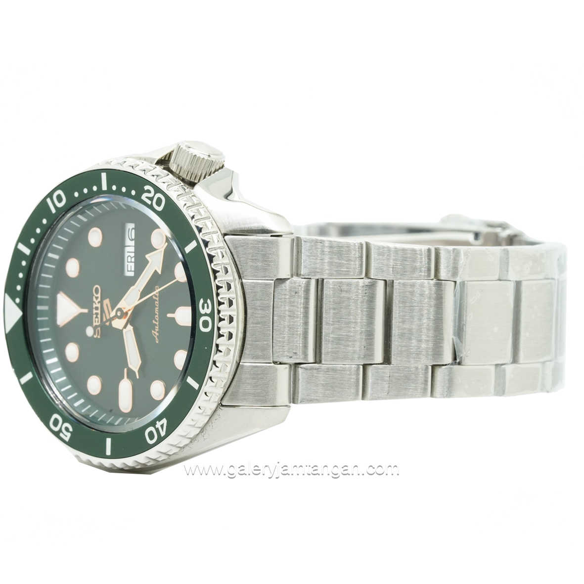 SEIKO 5 SPORT SRPD63K1 Silver Dial Green Automatic Stainless Steel