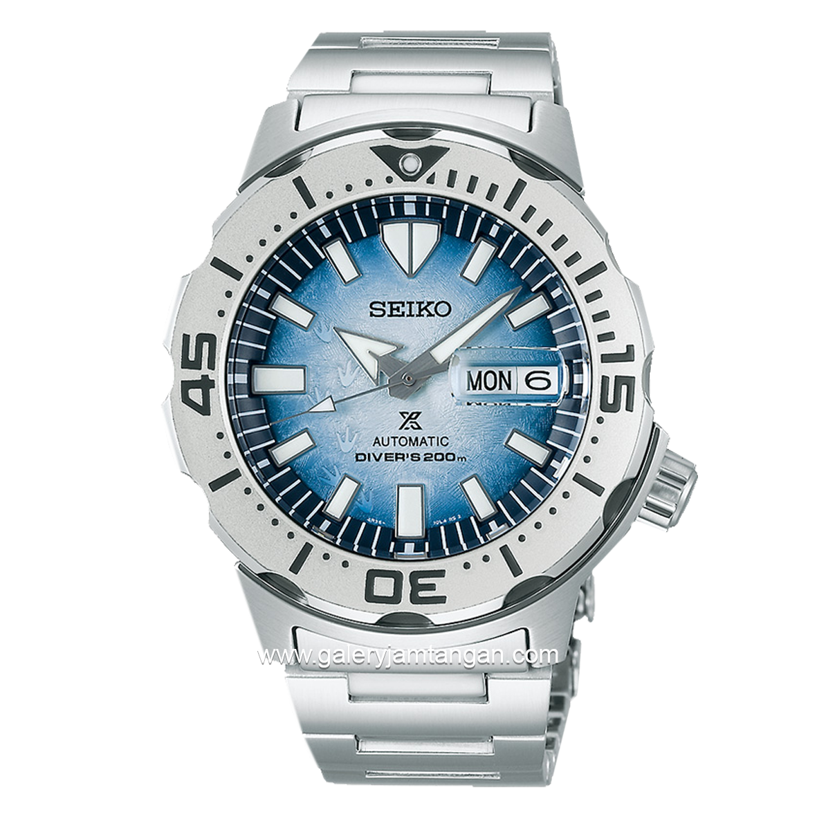 SEIKO PROSPEX Sea Monster SRPG57K1 Silver Dial Blue Stainless Steel