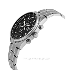 SEIKO Chronograph SSB379P1 Silver Dial Black Stainless Steel