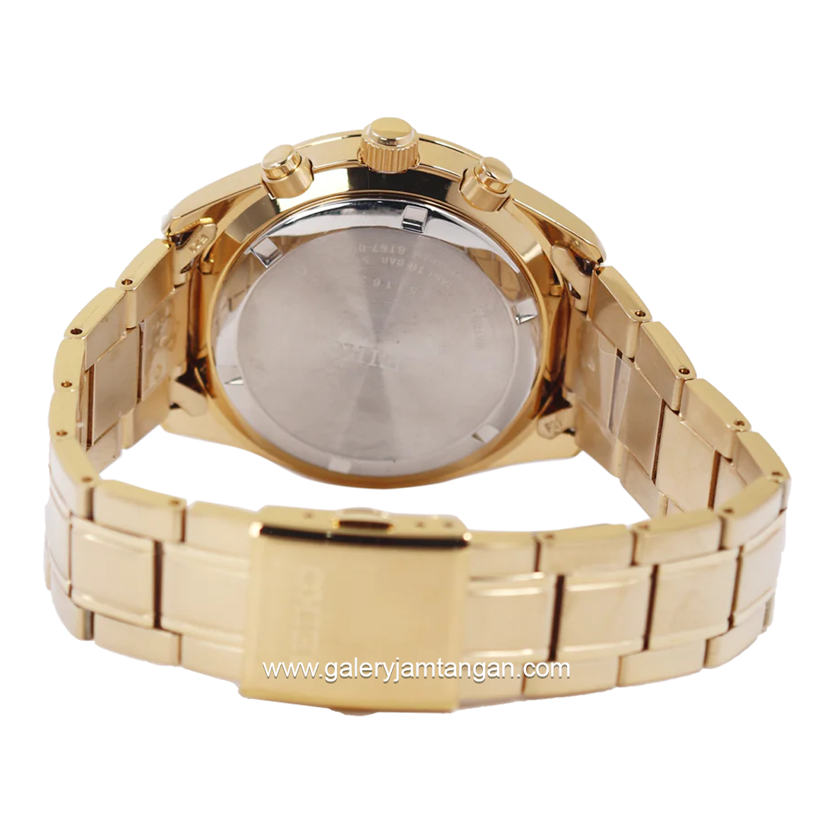 SEIKO Chronograph SSB382P1 Gold Stainless Steel Strap