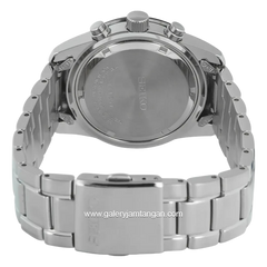 SEIKO SNAD89P1 Chronograph Silver Dial Black Stainless Steel Strap