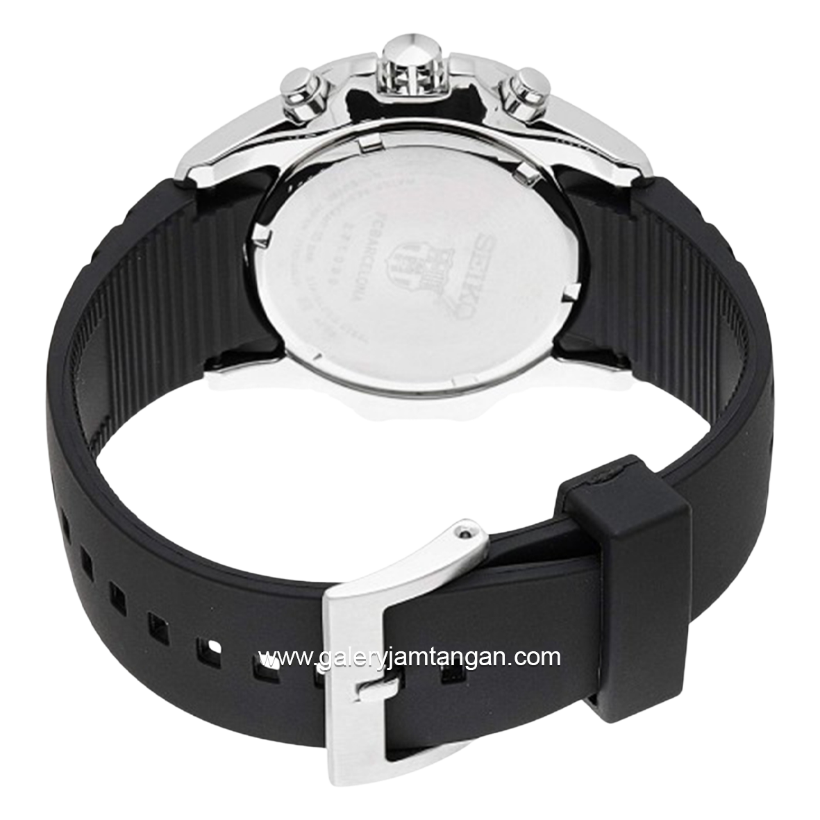 SEIKO LORD SNDD81P1 FC Barcelona Edition Black Rubber Strap