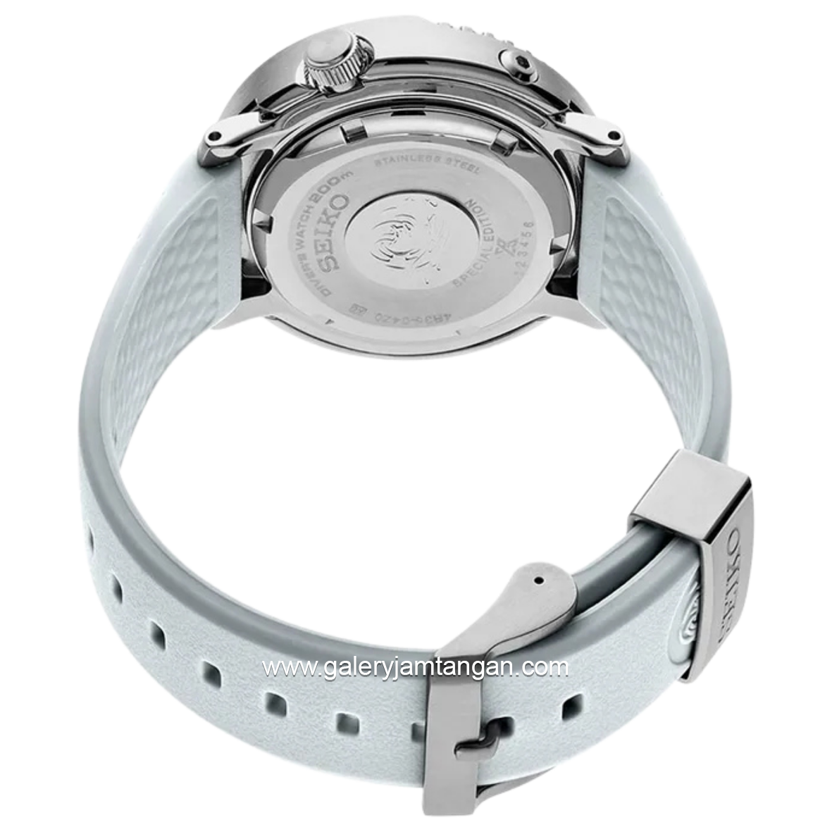 SEIKO PROSPEX SRPG59K1 Baby Tuna Automatic Divers 200M White Rubber Strap