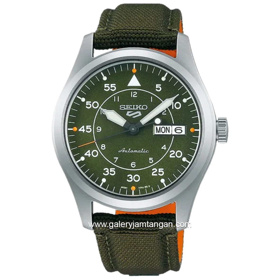 SEIKO 5 Sports Flieger SRPH29K1 Field Sports Style Green Dial Green Nylon Strap