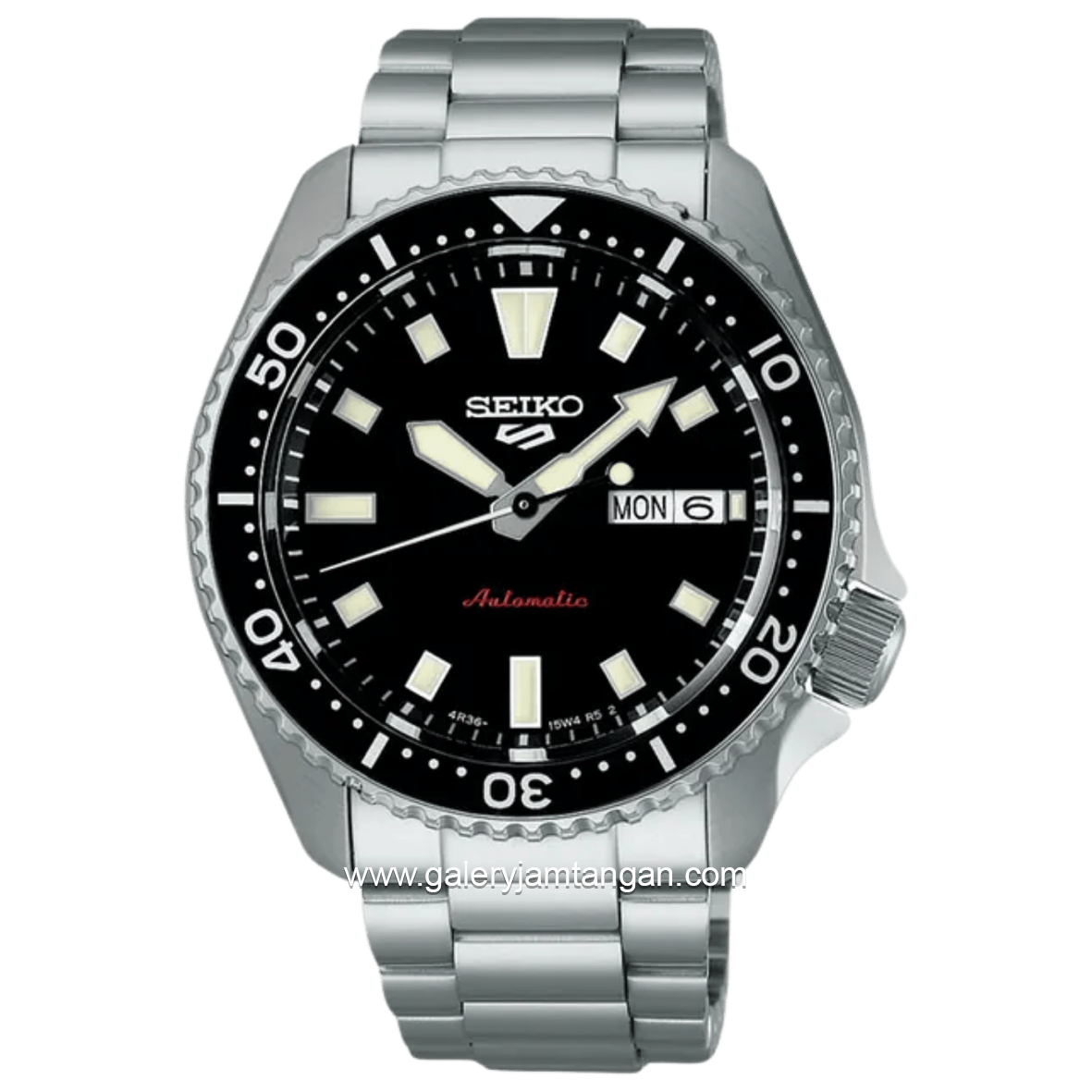 SEIKO 5 Sports SRPL85K1 SKX Series Automatic Redux in Kuro Black Dial Stainless Steel Strap