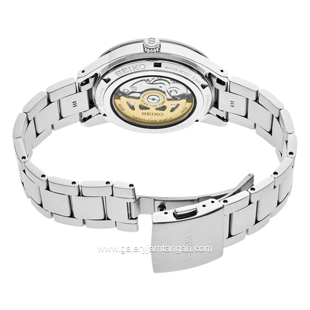 SEIKO PRESAGE SSA423J1 Automatic Silver Dial Cream Stainless Steel Strap