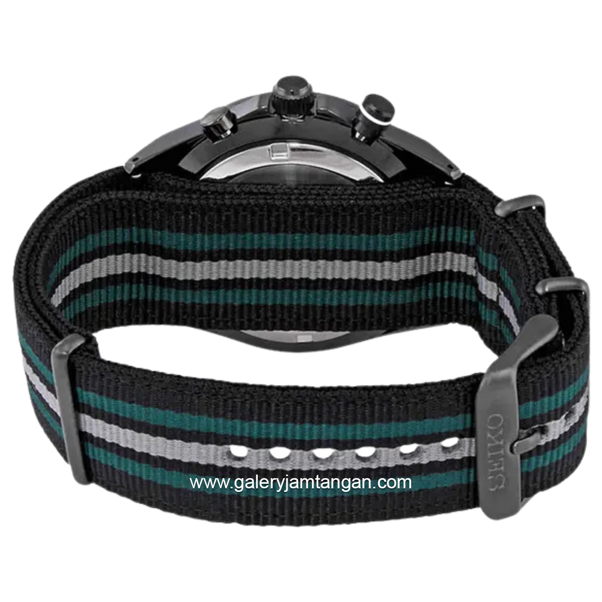SEIKO SSB411P1 Discover More Green Dial Multi Color Nylon Strap