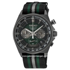 SEIKO SSB411P1 Discover More Green Dial Multi Color Nylon Strap