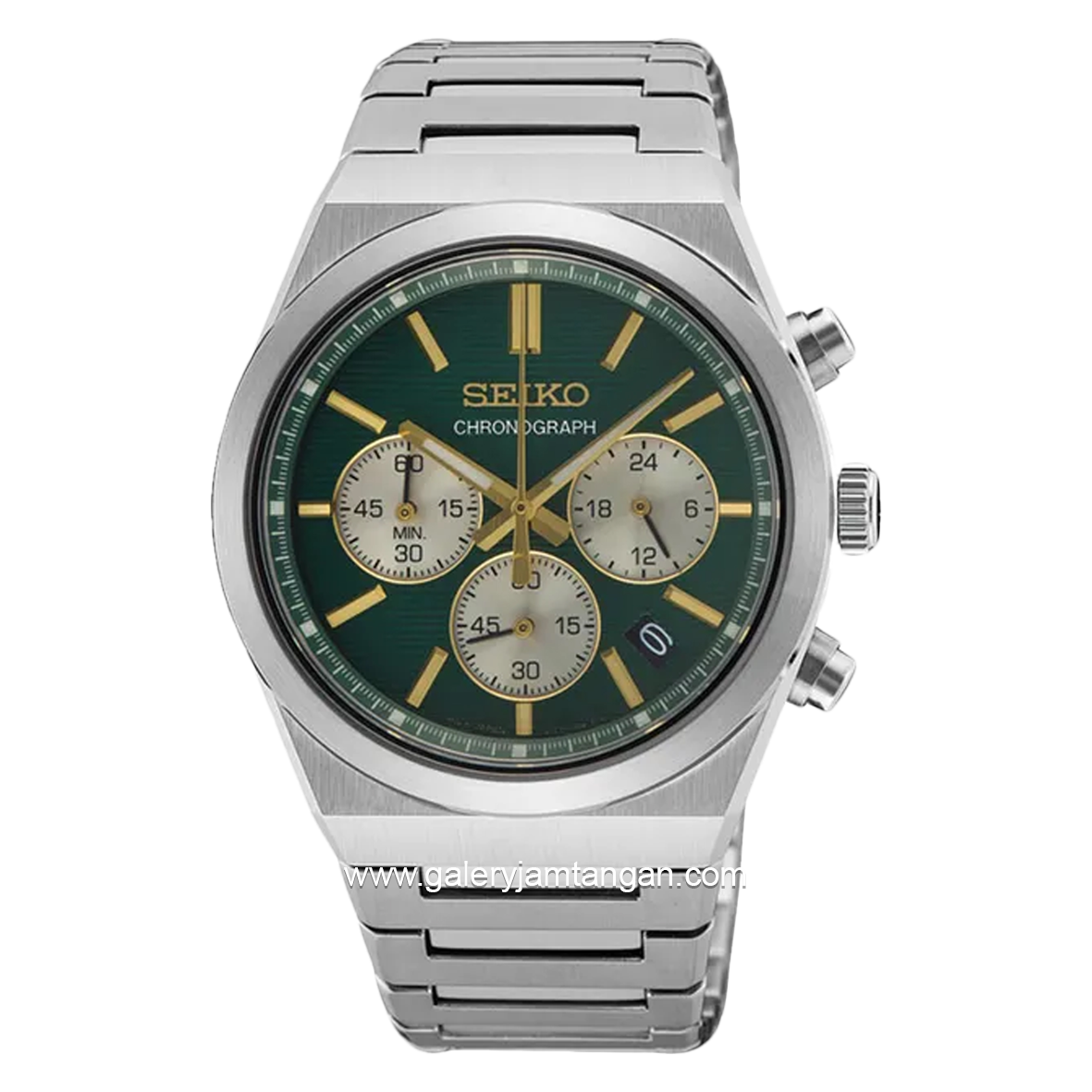 SEIKO SSB461P1 Chronograph Silver Stainless Steel Mens Watch