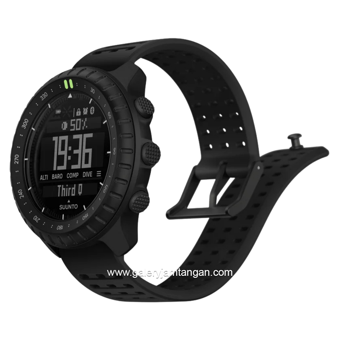 SUUNTO CORE 2 ALL BLACK Silicone Strap