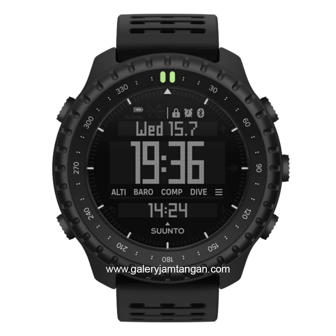 SUUNTO CORE 2 ALL BLACK Silicone Strap