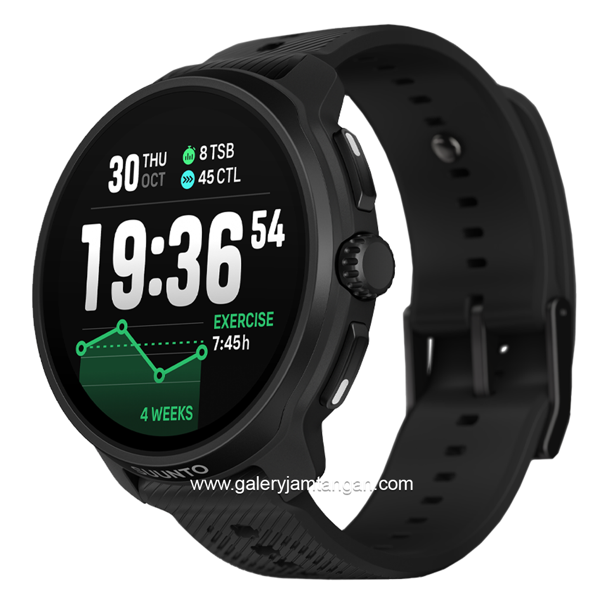 SUUNTO RACE 2 ALL BLACK Silicone Strap