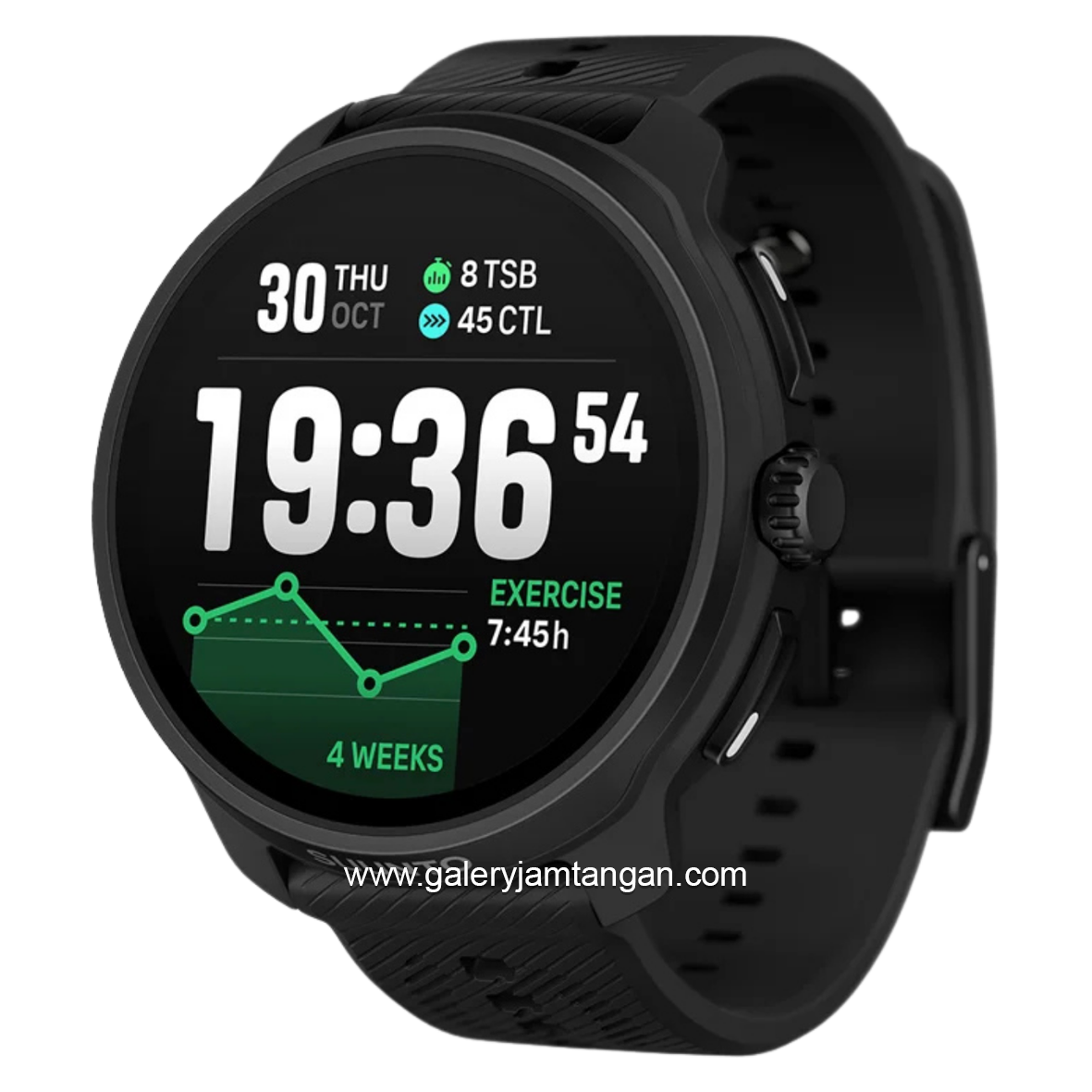 Suunto Race 2 All Black Silicone Strap