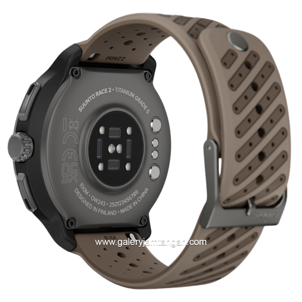 SUUNTO RACE 2 TITANIUM TRAIL Gray Silicone Strap