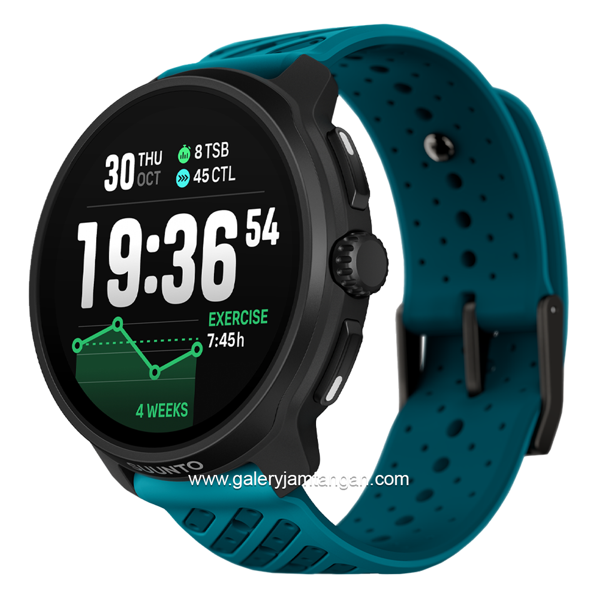 SUUNTO RACE 2 WAVE BLUE Silicone Strap