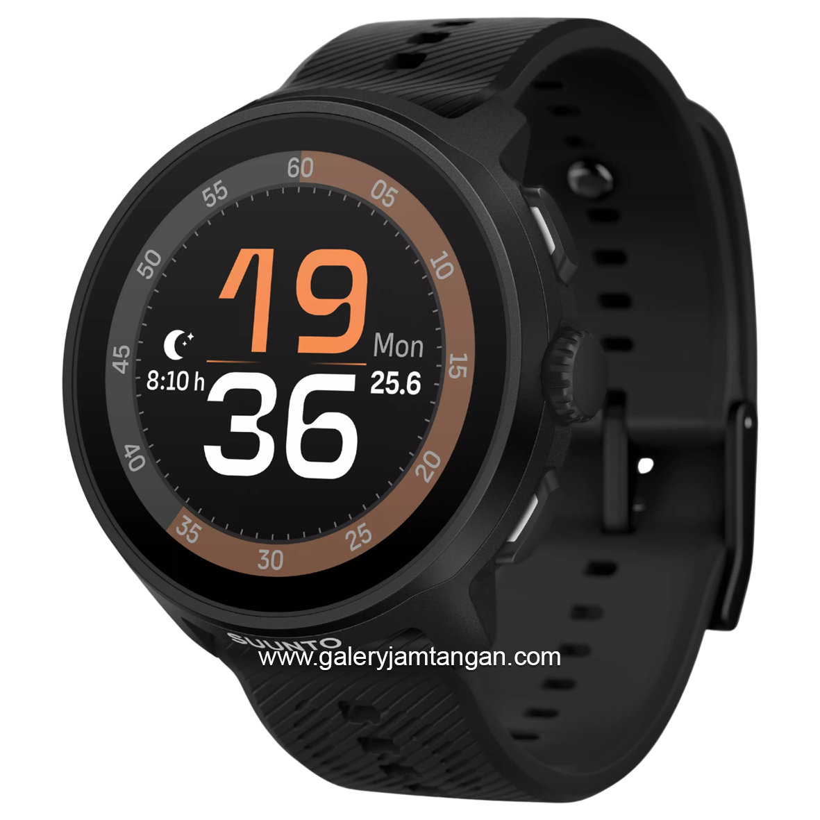 SUUNTO RUN ALL BLACK Silicone Strap