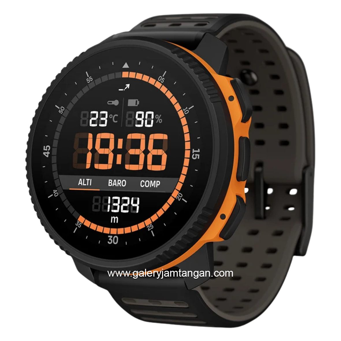 Suunto Vertical 2 Titanium 90th Anniversary Limited Edition Black Silicone Strap