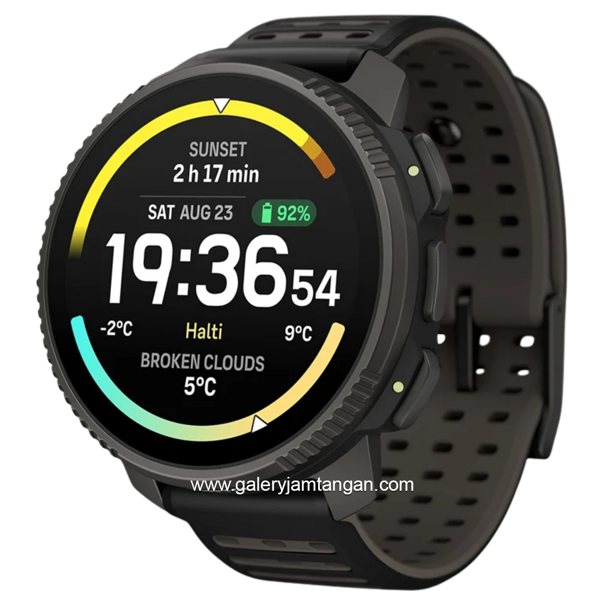 Suunto Vertical 2 Titanium Black Silicone Strap