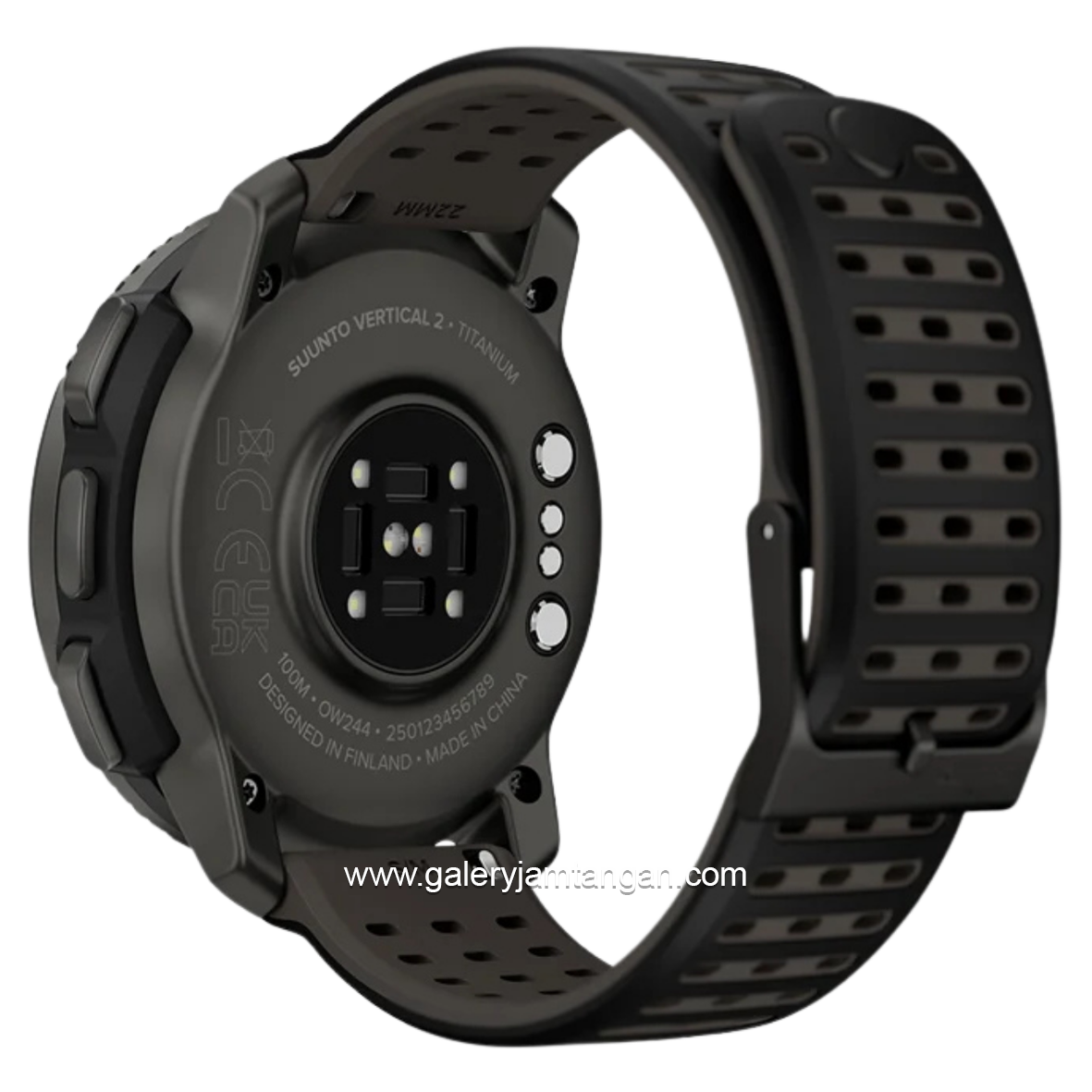 Suunto Vertical 2 Titanium Black Silicone Strap