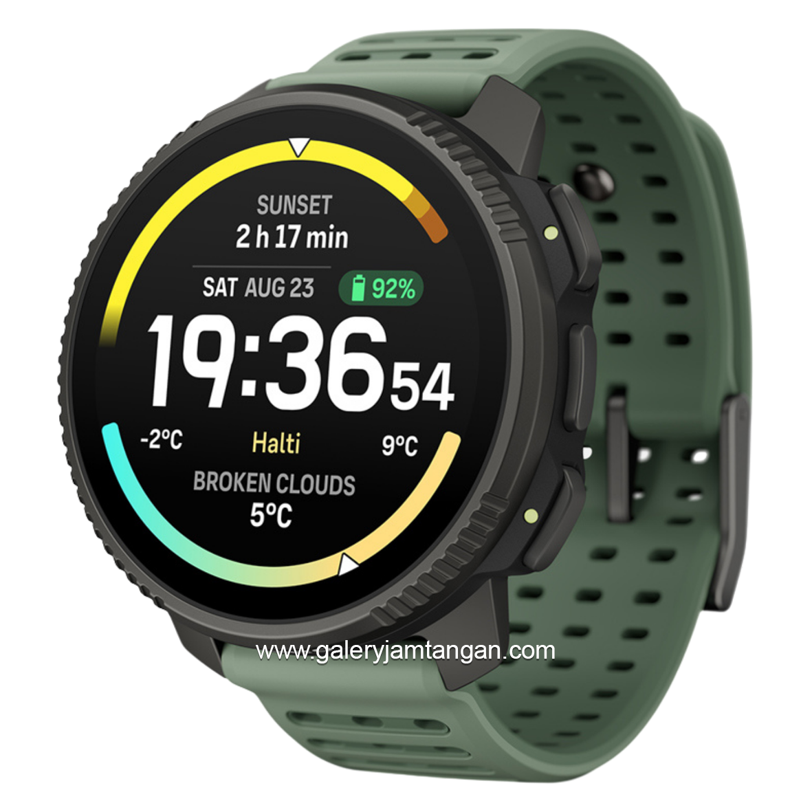 Suunto  Vertical 2 Titanium Sage Silicone Strap
