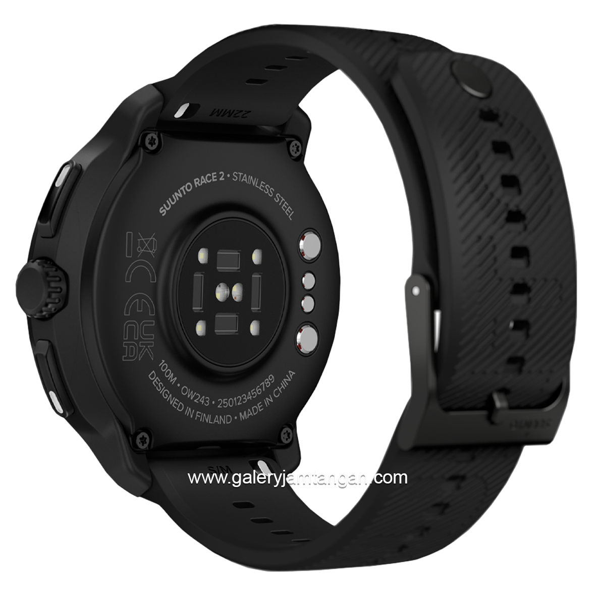 SUUNTO RACE 2 ALL BLACK Silicone Strap