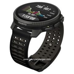 Suunto Vertical 2 Titanium Black Silicone Strap