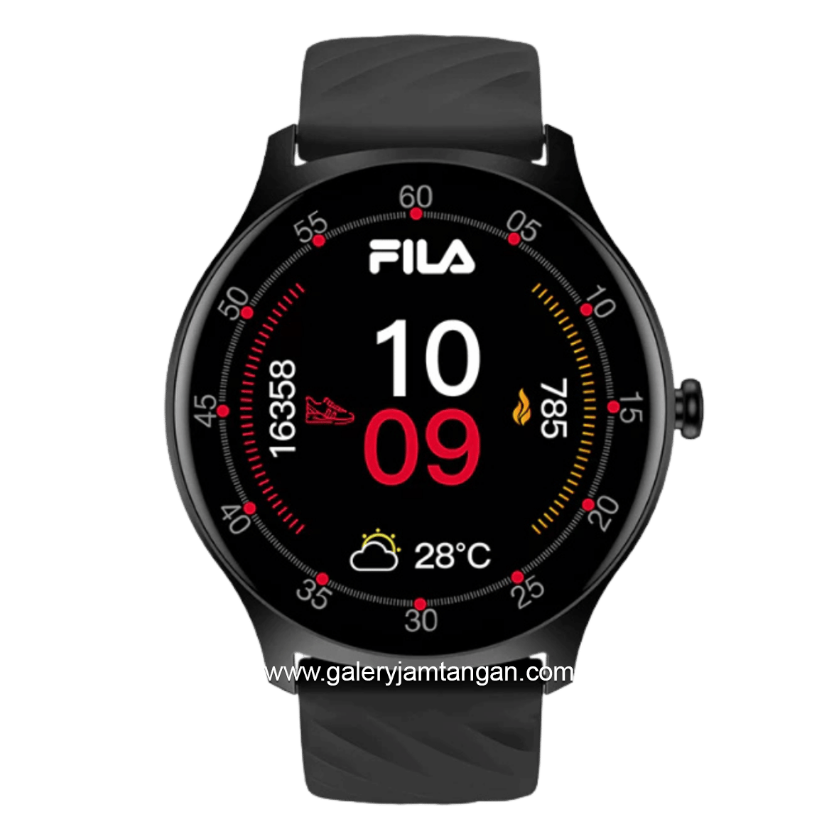 FILA SMARTWATCH SW/38B Black Rubber Strap