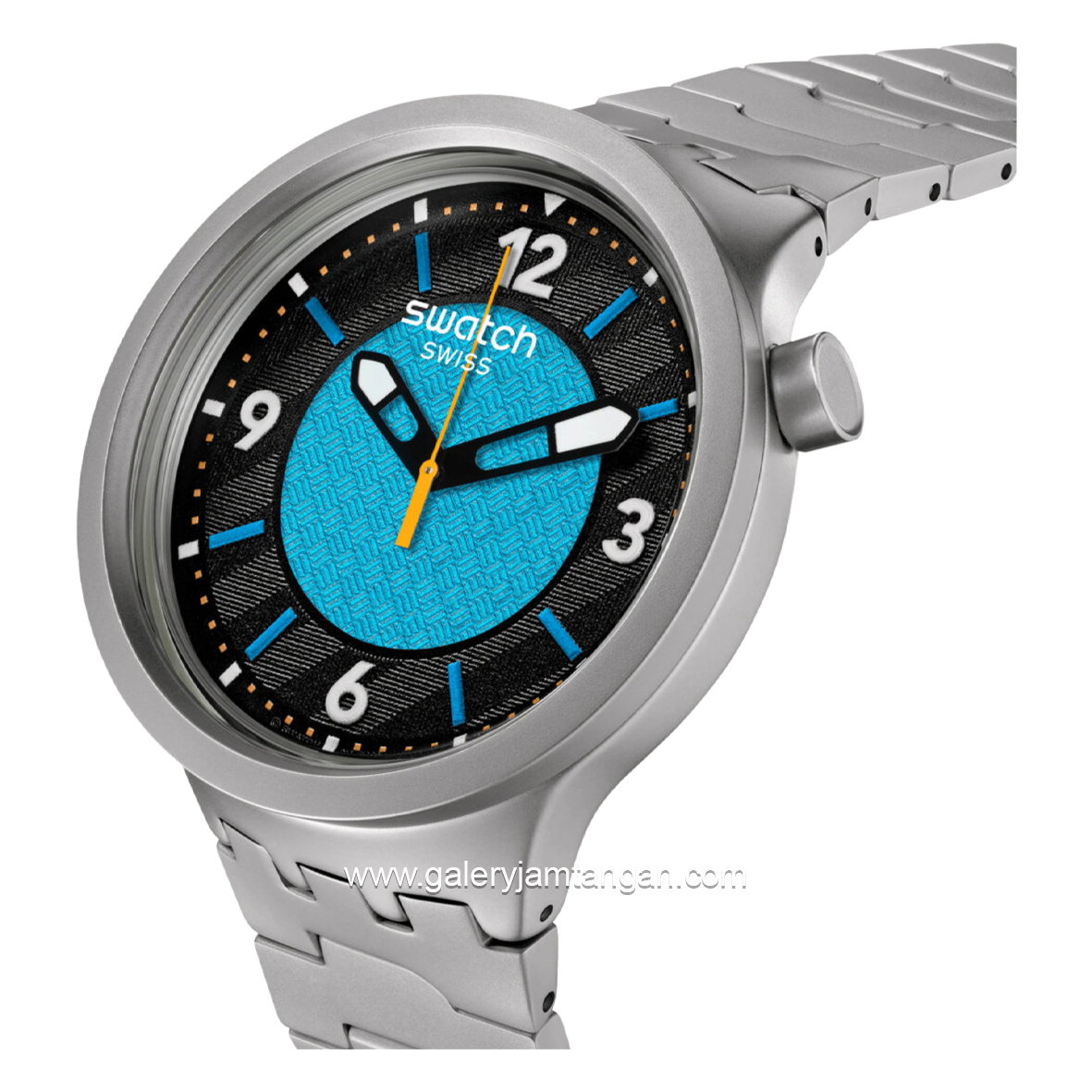 SWATCH SB07S116G Grey Dial Blue Stainless Steel