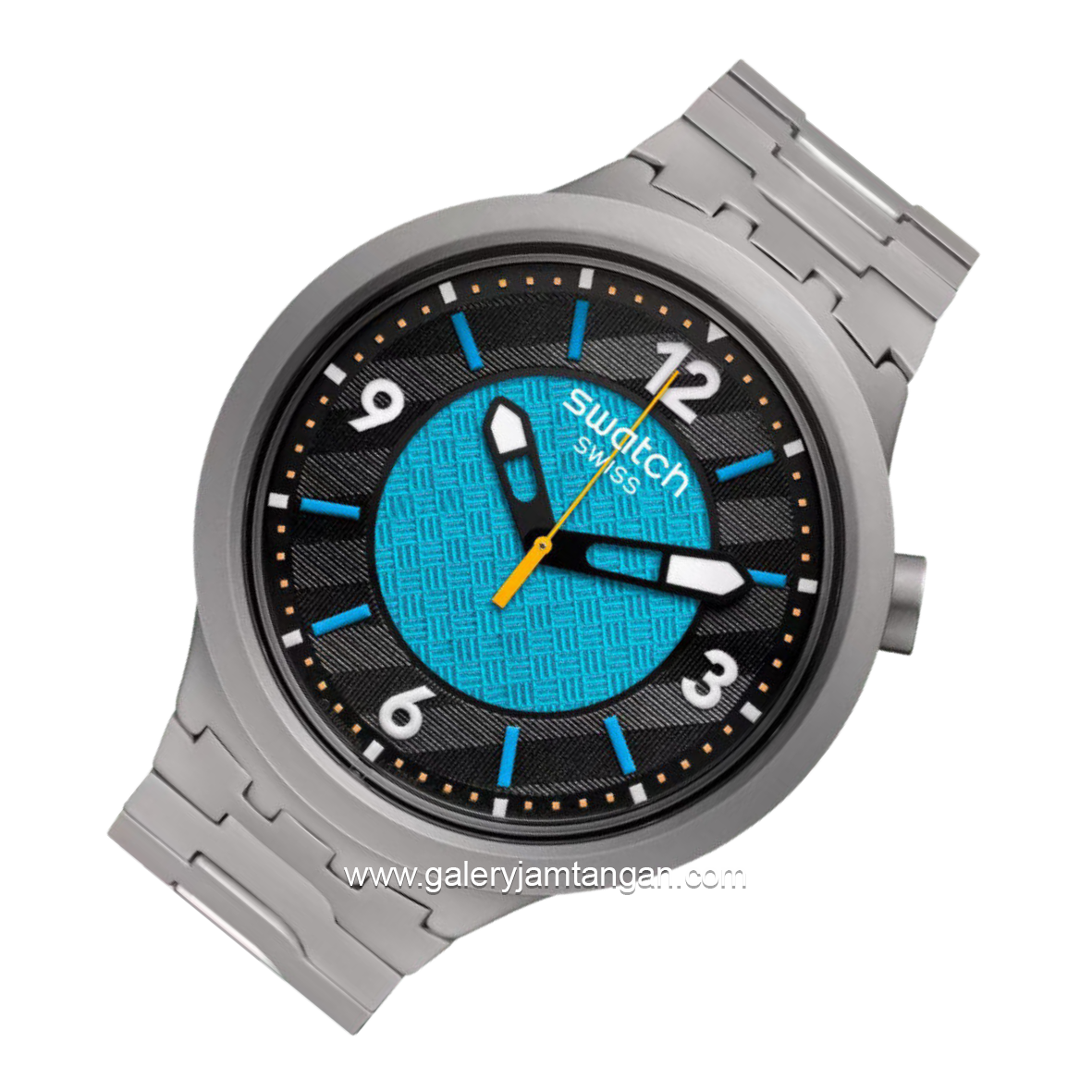 SWATCH SB07S116G Grey Dial Blue Stainless Steel