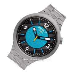 SWATCH SB07S116G Grey Dial Blue Stainless Steel