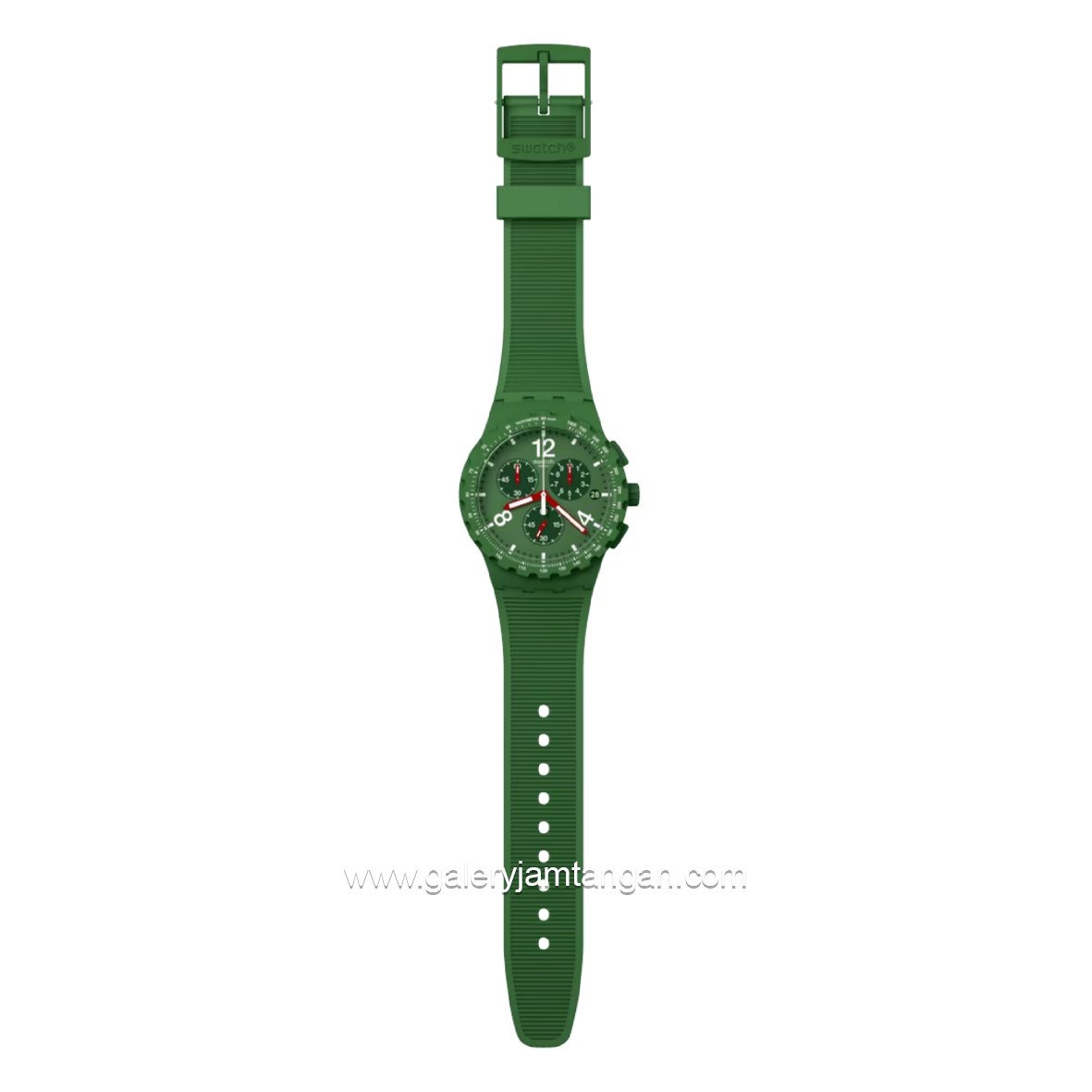 SWATCH SUSG407 Multifunction Green SIlicone Strap