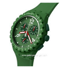 SWATCH SUSG407 Multifunction Green SIlicone Strap
