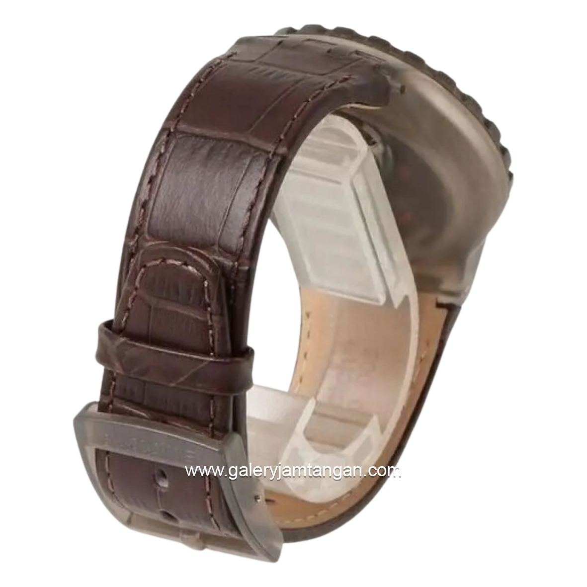 SWATCH SUSM100 Brown Leather Strap