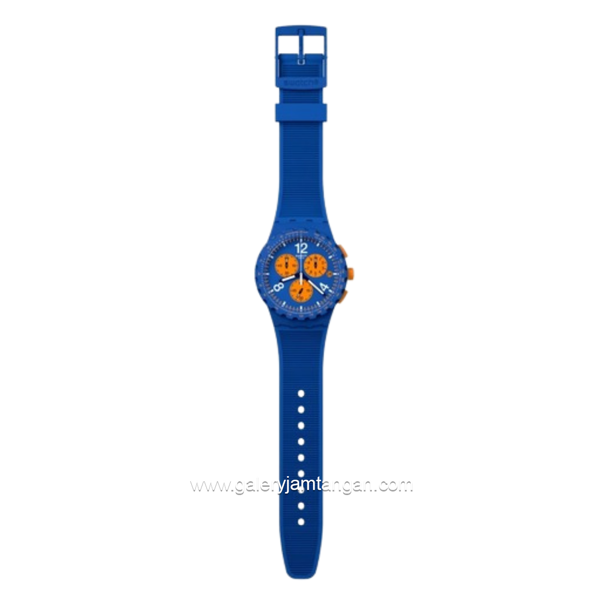 SWATCH SUSN419 Blue Orange Silicone Strap