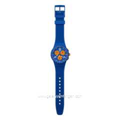SWATCH SUSN419 Blue Orange Silicone Strap