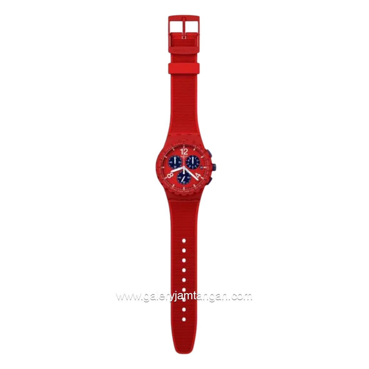 SWATCH SUSR407 Red Multifunction Silicone Strap