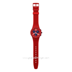SWATCH SUSR407 Red Multifunction Silicone Strap