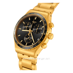 SWATCH YVG418G Gold Dial Black Stainless Steel