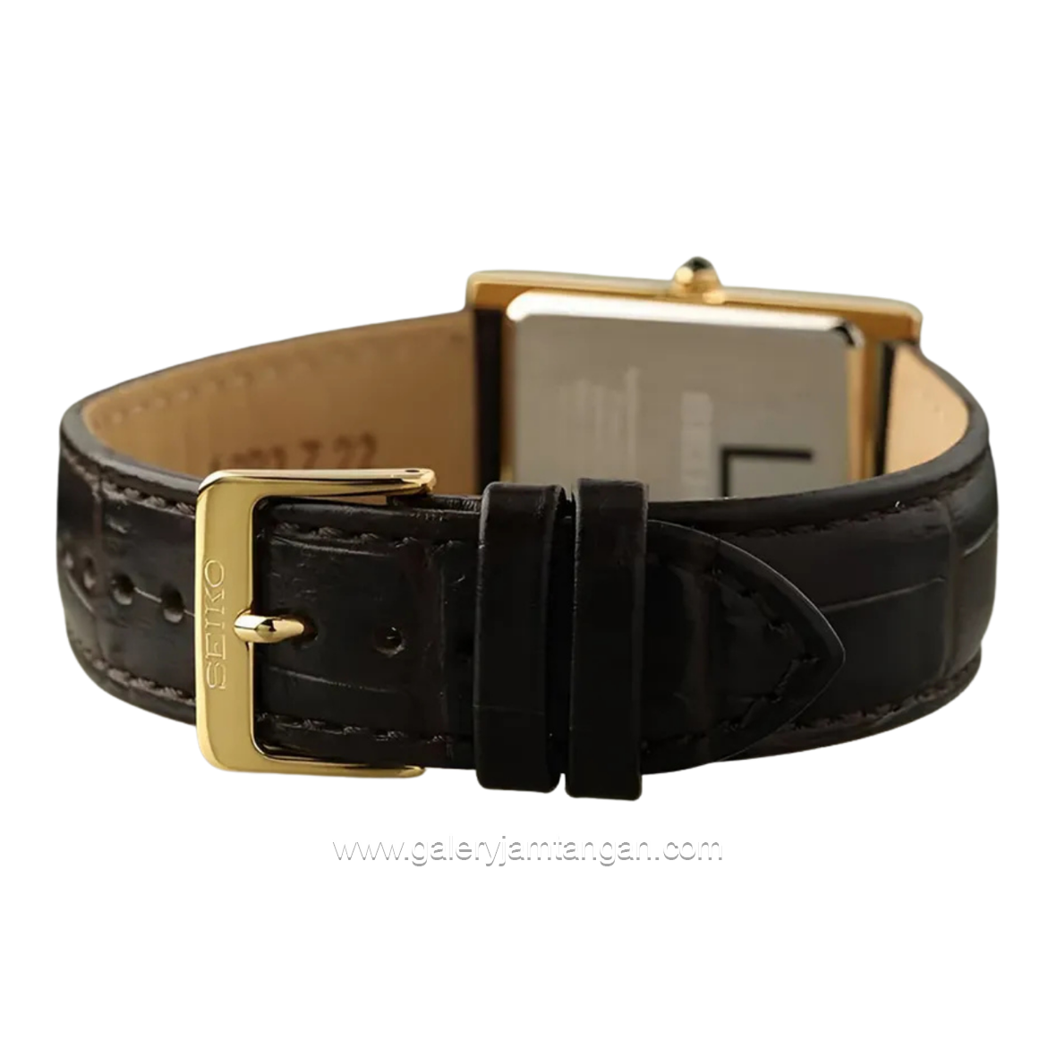 Seiko Classic SWR106P1 Tank Brown Leather Strap