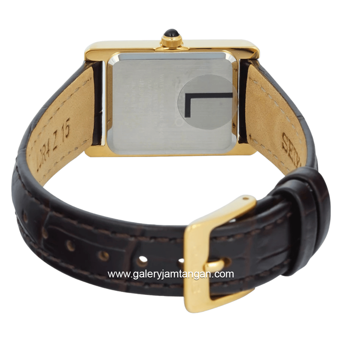 SEIKO CLASIC TANK SWR110P1 Ledies Brown Leather Strap