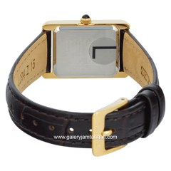 SEIKO CLASIC TANK SWR110P1 Ledies Brown Leather Strap
