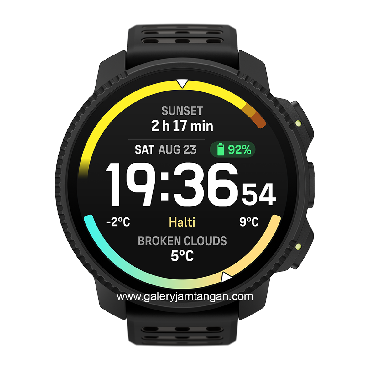 SUUNTO VERTICAL 2 ALL BLACK Silicone Strap