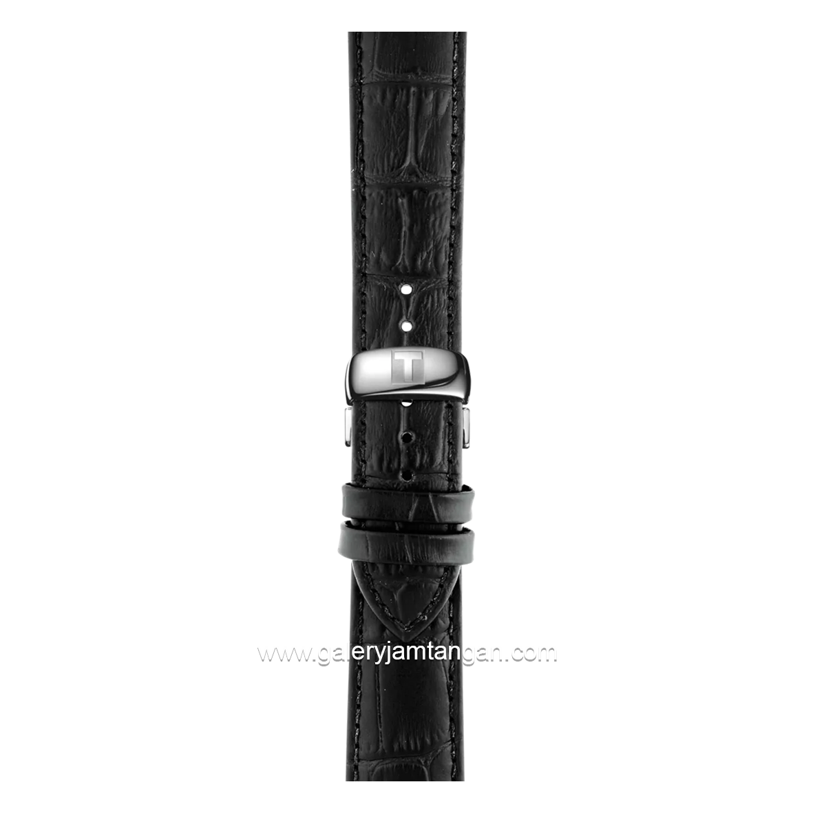 TISSOT TRADITION T063.610.16.058.00 Black Silver Dial Black Leather Strap