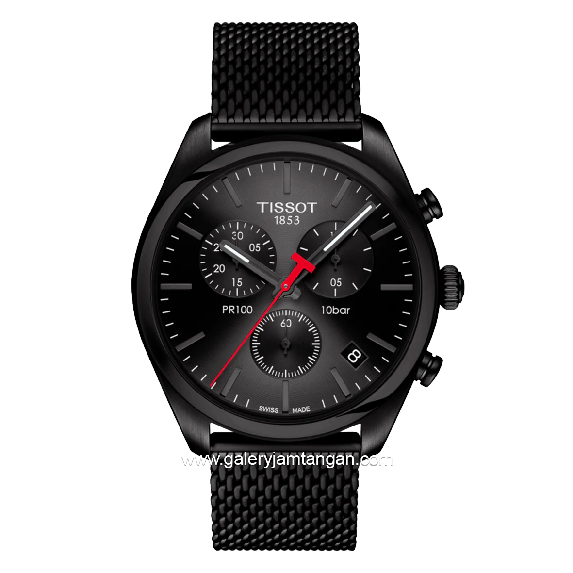 TISSOT T101.417.33.051.00 Chronograph Black Shandrop Strap