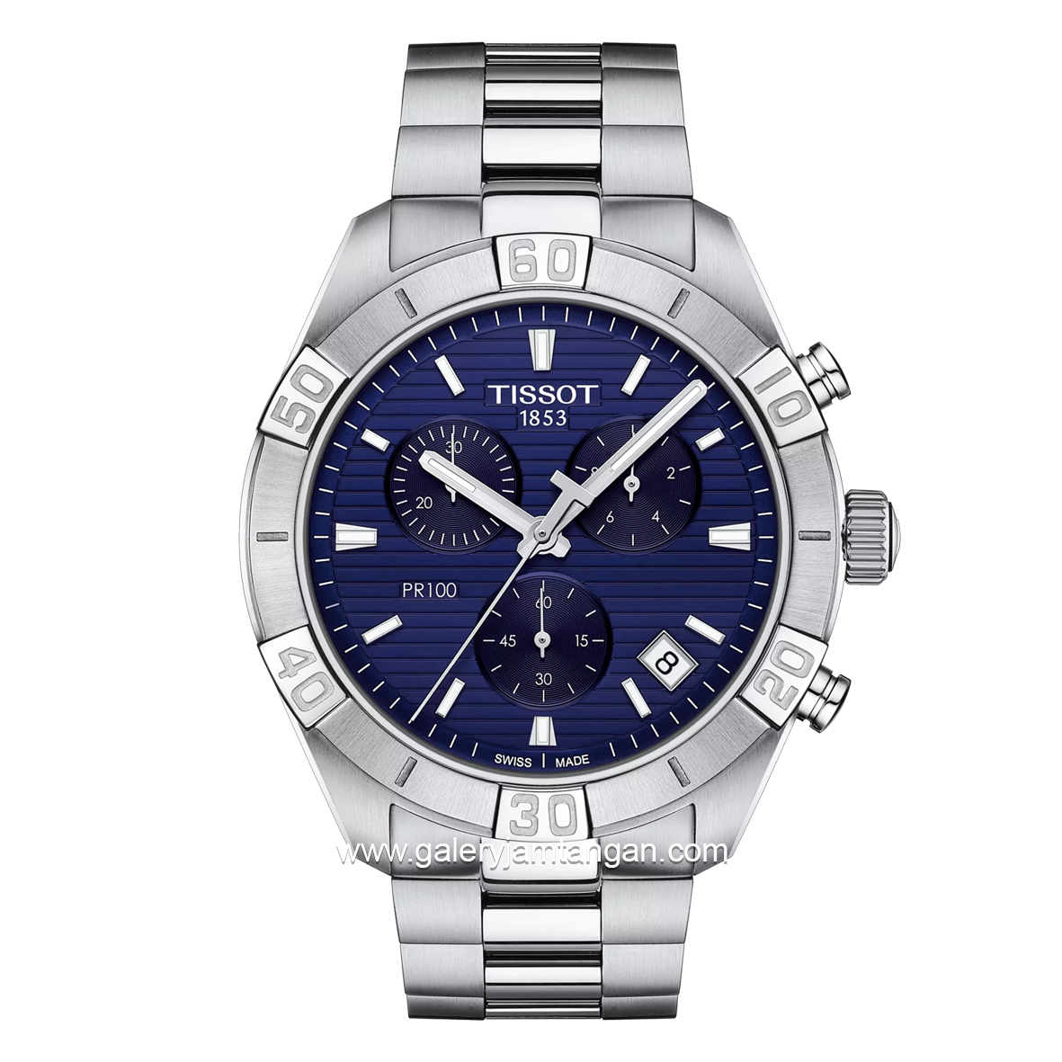 TISSOT T101.617.11.041.00 Silver Dial Blue Stainless Steel