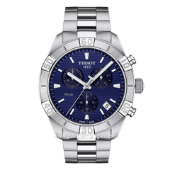 TISSOT T101.617.11.041.00 Silver Dial Blue Stainless Steel