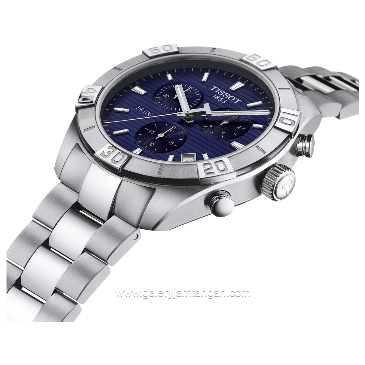 TISSOT T101.617.11.041.00 Silver Dial Blue Stainless Steel