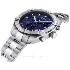 TISSOT T101.617.11.041.00 Silver Dial Blue Stainless Steel