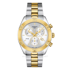 TISSOT T101.917.22.031.00 Silver Gold Dial White Stainless Steel